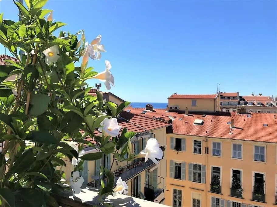 아파트 #9 Opera'S Duplex Panoramic Sea View Terrace & Ac 1Min To Beach 니스
